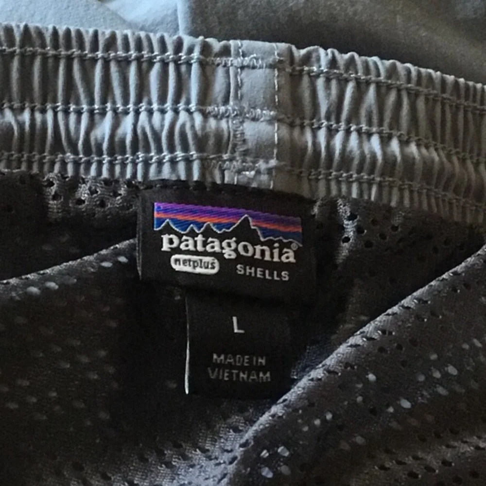 Patagonia Baggies Swim Shorts Trunks Mesh Lined Bluish Gray